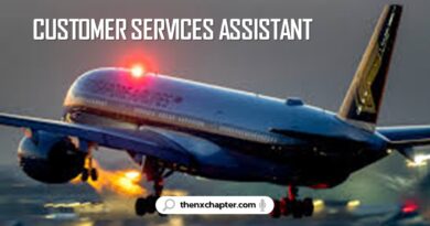 งานสายการบิน มาใหม่ สายการบิน Singapore Airlines เปิดรับสมัครตำแหน่ง Customer Services Assistant ทำงานที่สนามบินสุวรรณภูมิ