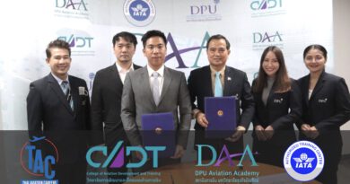 Thai Aviation Careers และ วิทยาลัยการบิน ม.ธุรกิจบัณฑิตย์ ร่วมลงนามบันทึกความเข้าใจ (MOU)
