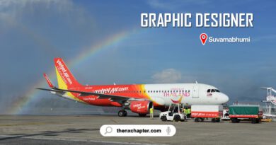 สายการบิน Thai Vietjet เปิดรับสมัครตำแหน่ง Graphic Designer สามารถเดินทางไปทำงานที่สนามบินสุวรรณภูมิได้