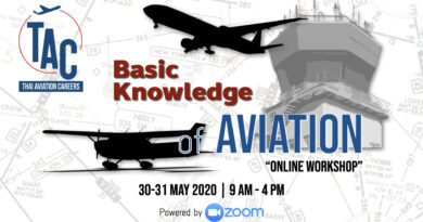 "Basic Knowledge of Aviation" เวิร์คช็อปฉบับ "Online" สอนโดย "นักบิน B777" ตัวจริง ผ่านแอพ Zoom!