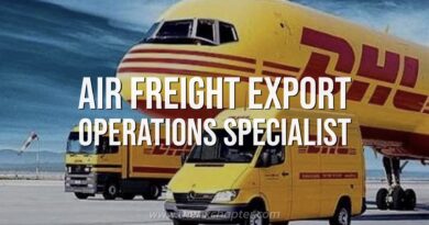 บริษัท DHL เปิดรับสมัครพนักงานตำแหน่ง Air Freight Export Operations Specialist เงินเดือน 25,000-35,000 บาท ทำงานบริเวณ Free Zone ท่าอากาศยานสุวรรณภูมิ