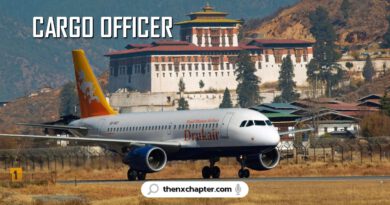 สายการบิน Druk Air - Royal Bhutan Airlines ประจำประเทศไทย เปิดรับสมัครพนักงานตำแหน่ง Cargo Officer เงินเดือน 20-30k (หรือตามที่ตกลง) ทำงานที่ถนนสุรวงศ์ (พระราม 4)
