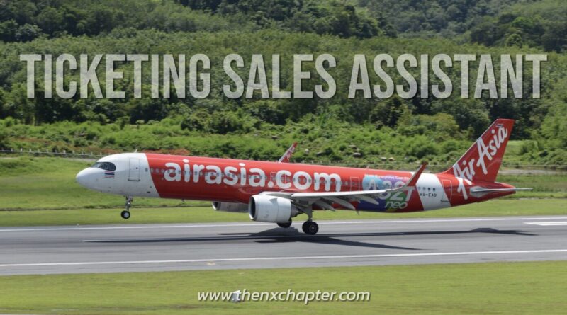 งานสายการบิน มาใหม่ สายการบิน Thai AirAsia เปิดรับสมัครตำแหน่ง Ticketing Sales Assistant ที่เชียงใหม่