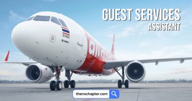 งานสายการบิน มาใหม่ สายการบิน Thai AirAsia เปิดรับสมัครตำแหน่ง Guest Services Assistant ทำงานที่สนามบินดอนเมือง ขอ TOEIC 600 คะแนนขึ้นไป
