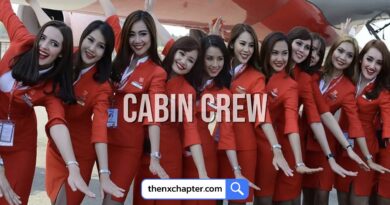 งานสายการบิน งานลูกเรือ มาใหม่ สายการบิน AirAsia Malaysia เปิดรับสมัครลูกเรือ พนักงานต้อนรับบนเครื่องบิน Cain Crew รับลูกเรือคนไทย