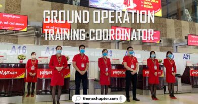งานสายการบิน มาใหม่ สายการบิน Thai Vietjet Air เปิดรับสมัครตำแหน่ง Ground Operation Training Coordinator ขอคนที่มี TOEIC 550 คะแนนขึ้นไป