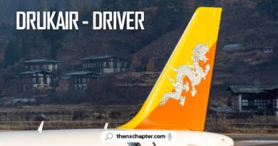 งานสายการบิน มาใหม่ สายการบิน Drukair - Royal Bhutan Airlines เปิดรับสมัครคนขับรถ ทำงานที่กรุงเทพ เงินเดือน 20,000+