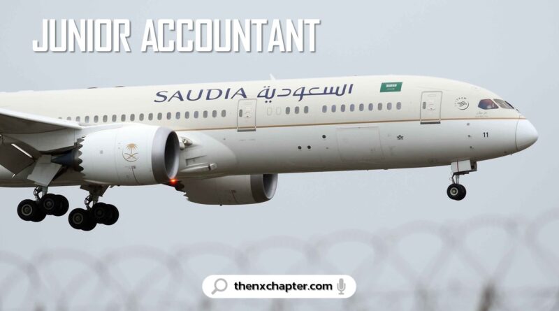 บริษัท Adinas Travel & Tour เปิดรับสมัครตำแหน่ง Junior Accountant ทำงานให้กับสายการบิน Saudia Airlines Thailand