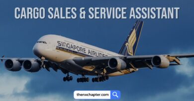 สุดยอดสายการบินอันดับ Top 5 ของโลก Singapore Airlines เปิดรับสมัครตำแหน่ง Cargo Sales & Services Assistant ปิดรับ 11 เมษายนนี้