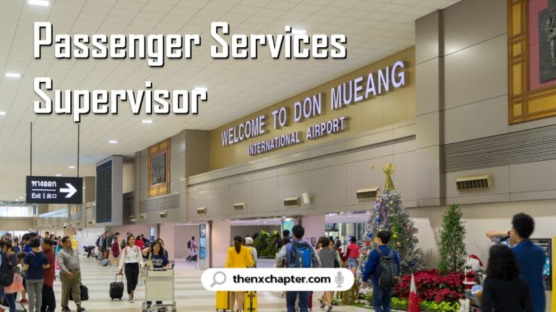 งานสนามบิน มาใหม่ บริษัท AOTGA เปิดรับสมัครตำแหน่ง Passenger Services Supervisor ทำงานที่สนามบินดอนเมือง