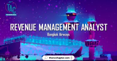 สายการบิน Bangkok Airways เปิดรับสมัครตำแหน่ง Revenue Management Analyst ขอ TOEIC 550+ ทำงานที่ Head Officer ถ.วิภาวดี