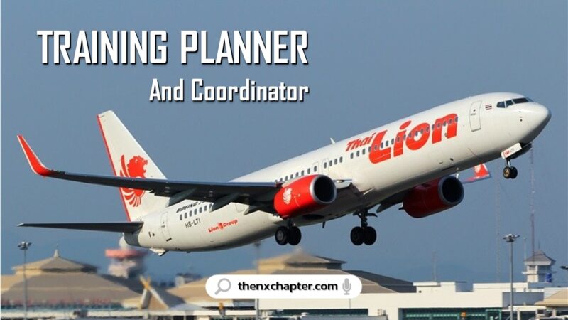 งานสายการบิน มาใหม่ สายการบิน Thai Lion Air เปิดรับสมัครตำแหน่ง Training Planner & Coordinator ทำงานที่สนามบินดอนเมือง