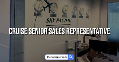 บริษัท Sky Pacific เปิดรับสมัครตำแหน่ง Cruise Senior Sales Representative ขอประสบการณ์ 3-5 ปี สายงานการบริการ/ท่องเที่ยว ทำงานที่บางนา