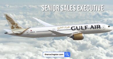 งานสายการบิน มาใหม่ สายการบิน Gulf Air เปิดรับสมัครตำแหน่ง Senior Sales Executive อายุ 23-35 ปี วุฒิป.ตรีขึ้นไป