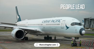 งานสายการบิน มาใหม่ สายการบิน Cathay Pacific เปิดรับสมัครตำแหน่ง People Lead