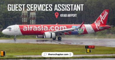 งานสายการบิน มาใหม่ สายการบิน Thai AirAsia เปิดรับสมัครตำแหน่ง Guest Services Assistant ขอ TOEIC 500 คะแนนขึ้นไป ทำงานที่สนามบินกระบี่