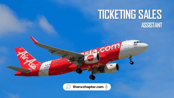 งานสายการบิน มาใหม่ สายการบิน Thai AirAsia เปิดรับตำแหน่ง Ticketing Sales Assistant ทำงานที่สนามบินสุวรรณภูมิ ขอ TOEIC 600 คะแนนขึ้นไป