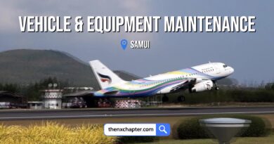 สายการบิน Bangkok Airways เปิดรับสมัครพนักงานตำแหน่ง Vehicle and Equipment Maintenance ขอ TOEIC 550 คะแนนขึ้นไป ทำงานที่สนามบินสมุย