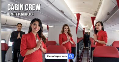 งานสายการบิน มาใหม่ สายการบิน Thai AirAsia เปิดรับสมัครตำแหน่ง Cabin Crew Quality Controller