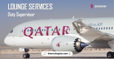 งานสายการบิน มาใหม่ สายการบิน Qatar Airways เปิดรับสมัครตำแหน่ง Lounge Services Duty Supervisor ทำงานที่สนามบินสุวรรณภูมิ