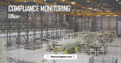 งานการบิน มาใหม่ บริษัท Royal Airport Services เปิดรับสมัครตำแหน่ง Compliance Monitoring Officer 1 อัตรา ขอ TOEIC 550 คะแนนขึ้นไป ทำงานวันจันทร์-ศุกร์ เวลา 08.00-17.00 น. อัตราเงินเดือนตามแต่ตกลง