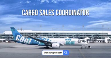 งานสายการบิน มาใหม่ สายการบิน Really Cool Airlines เปิดรับสมัครตำแหน่ง Cargo Sales Coordinator