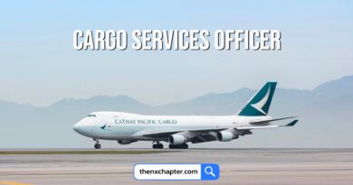 Cathay Pacific เปิดรับสมัครตำแหน่ง Cargo Services Officer สมัครได้ถึงวันที่ 30 พฤศจิกายน 2566