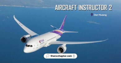 Thai Airways การบินไทย เปิดรับสมัครตำแหน่ง Aircraft Instructor 2 หน่วยปฏิบัติการฝึกอบรมบุคลากรช่าง (TC-C) จำนวน 1 อัตรา ทำงานที่ดอนเมือง ปิดรับ 27 พฤศจิกายน 2566