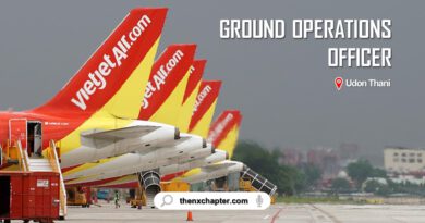 งานสายการบิน มาใหม่ สายการบิน Thai Vietjet เปิดรับสมัครพนักงานตำแหน่ง Ground Operations Officer ทำงานที่สนามบินอุดรธานี สามารถทำงานเป็นกะได้