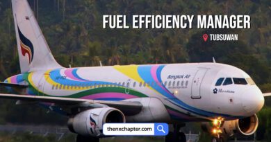 สายการบิน Bangkok Airways เปิดรับสมัครตำแหน่ง Fuel Efficiency Manager ทำงานที่อาคารทับสุวรรณ ขอ TOEIC 550 คะแนนขึ้นไป