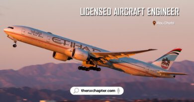 สายการบิน Etihad เปิดรับสมัครตำแหน่ง Licensed Aircraft Engineer (LAE) ของเครื่องบินแบบ B777 ทำงานที่อาบูดาบี (Abu Dhabi) สหรัฐอาหรับเอมิเรตส์ UAE หน้าที่รับผิดชอบในการรื้อถอน ติดตั้ง ซ่อมแซม ดัดแปลง และตรวจสอบส่วนประกอบ/ระบบที่ติดตั้งบนเครื่องบิน เครื่องยนต์ หรือ APU และรับรองงาน