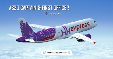 สายการบิน HK Express เปิดรับสมัคร Captain และ First Officer เครื่องบินแบบ A320 ประจำที่ฮ่องกง