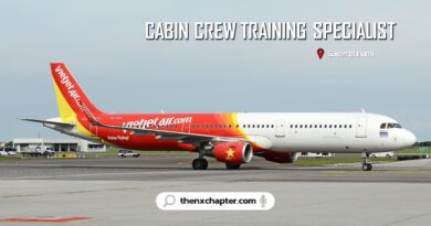 สายการบิน Thai Vietjet เปิดรับสมัครตำแหน่ง Cabin Crew Training Specialist ขอผู้ที่เคยเป็นลูกเรือของเครื่องบินแบบ A320/A321 มาก่อน