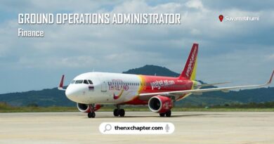สายการบิน Thai Vietjet เปิดรับสมัครตำแหน่ง Ground Operations Administrator - Finance ยินดีต้อนรับน้องๆจบใหม่!