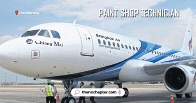 สายการบิน Bangkok Airways เปิดรับสมัครตำแหน่ง Paint Shop Technician ขอ TOEIC 350 คะแนนขึ้นไป ทำงานที่สนามบินดอนเมือง