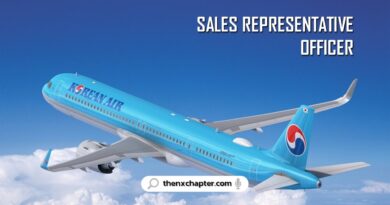 สายการบิน Korean Air เปิดรับสมัครตำแหน่ง Sales Representative Officer