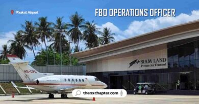 บริษัท Siam Land Flying เปิดรับสมัครตำแหน่ง FBO Operations Officer ทำงานที่ Private Jet Terminal ท่าอากาศยานภูเก็ต