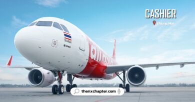 สายการบิน Thai AirAsia เปิดรับสมัครตำแหน่ง Cashier ทำงานที่สนามบินเชียงใหม่