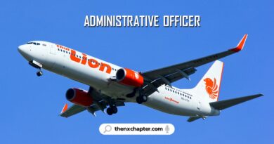 สายการบิน Thai Lion Air เปิดรับสมัครตำแหน่ง Administrative Officer อายุไม่เกิน 30 ปี วุฒิป.ตรีทุกสาขา