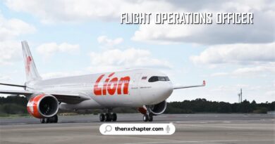 Thai Lion Air รับสมัคร Flight Operations Officer (FOO) อายุ 21 ปีขึ้นไป ถือใบอนุญาต Flight Operation Officer ที่ได้รับการรับรองจาก CAAT ขอ TOEIC 550 คะแนนขึ้นไป