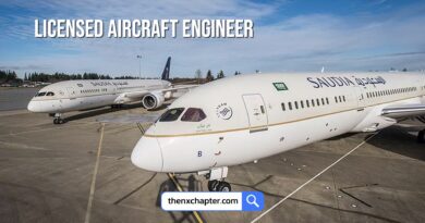 บริษัท Saudi Arabian Airlines Technical Services เปิดรับสมัครตำแหน่ง Licensed Aircraft Engineers ต้องการผู้ที่มี License ของ B787 และ A320 (preferable) หากมีประสบการณ์อย่างน้อย 5 ปีจะพิจารณาเป็นพิเศษ สามารถขับรถเกียร์ manual ได้ ทำงานที่สนามบินภูเก็ต
