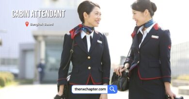 สายการบิน Japan Airlines เปิดรับสมัครลูกเรือ Cabin Attendant เบสกรุงเทพ อายุ 20-28 ปี ขอ TOEIC 650 คะแนนขึ้นไป สมัครได้ถึง 14 มีนาคมนี้