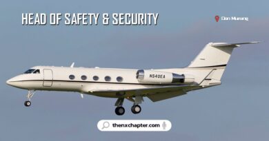 บริษัท AC Aviation เปิดรับสมัครตำแหน่ง Head of Safety & Security ประสบการณ์อย่างน้อย 2 ปี สายงาน Safety/Security ทำงานที่สนามบินดอนเมือง