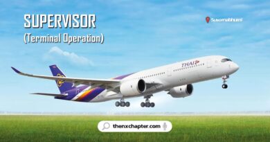 Thai Airways การบินไทย เปิดรับสมัครตำแหน่ง Terminal Operation Supervisor ฝ่ายบริการคลังสินค้าและไปรษณียภัณฑ์ จำนวน 15 อัตรา ทำงานที่สนามบินสุวรรณภูมิ ปิดรับสมัคร 22 เมษายน