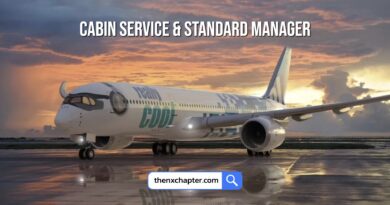 สายการบิน Really Cool Airlines เปิดรับสมัครตำแหน่ง Cabin Service and Standards Manager วุฒิป.ตรีไม่จำกัดสาขา ประสบการณ์อย่างน้อย 5 ปีงาน In-Flight Service หรือที่เกี่ยวข้อง