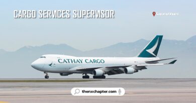 สายการบิน Cathay Pacific เปิดรับสมัครตำแหน่ง Cargo Services Supervisor ประสบการณ์ 3 ปี งาน Cargo Operations และ Customer Service ทำงานที่สนามบินสุวรรณภูมิ หมดเขต 4 มิถุนายน