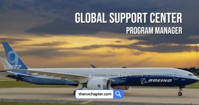 Boeing เปิดรับสมัครตำแหน่ง GSC หรือ Global Support Center Program Manager วุฒิป.ตรี-ป.โท ประสบการณ์ 10 ปีขึ้นไป งาน Aviation Program/Project Management ทำงานที่กรุงเทพ, กัวลาลัมเปอร์ และจาการ์ตา