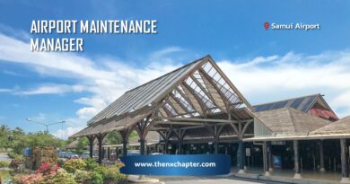 สายการบิน Bangkok Airways เปิดรับสมัครตำแหน่ง Airport Maintenance Manager วุฒิป.ตรีวิศวกรรมศาสตร์ หรือป.โทสาขาที่เกี่ยวข้อง ขอ TOEIC 500 คะแนนขึ้นไป ทำงานที่สนามบินสมุย