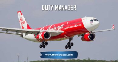 สายการบิน Thai AirAsia เปิดรับสมัครตำแหน่ง Duty Manager วุฒิป.ตรีทุกสาขา ประสบการณ์ Customer Service 10 ปี (อย่างน้อย 5 ปีด้านการบิน)