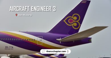 การบินไทย Thai Airways เปิดรับสมัครตำแหน่ง Aircraft Engineer 3 กลุ่มงานวางแผนการซ่อมบำรุงอากาศยาน รับ 2 อัตรา อายุ 20-35 ปี TOEIC 600 คะแนนขึ้นไป ปิดรับ 7 มิถุนายน